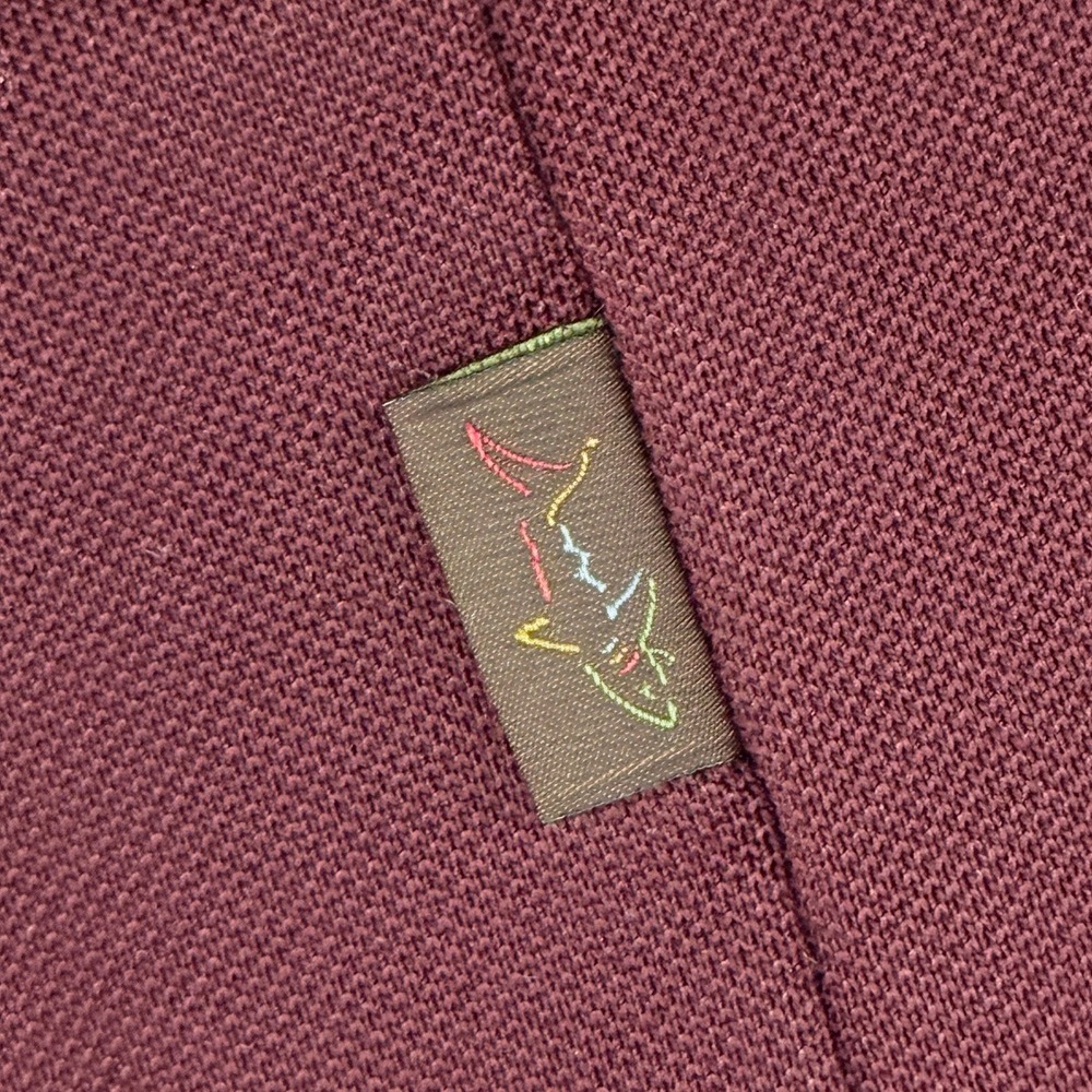 Greg Norman Tasso Elba Five Iron Play Dry Golf Polo Shirt Mens XXL Burgundy - Picture 15 of 15